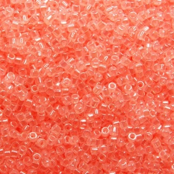 Perline Delica Miyuki 11/0 Transparent Tangerine AB