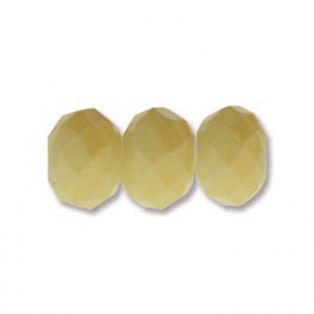 Rondella Cinese Glass 6x4mm Vaniglia