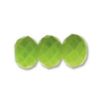 Rondella Cinese Glass 6x4mm Lime