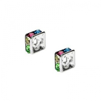 Distanziatore con Strass Argento 925 6mm