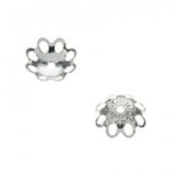 Coppetta Traforata Fiore Argento 925 6mm