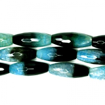 Agata Colorata Verde Sfaccettata 30x12mm