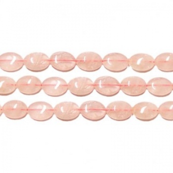 Quarzo Rosa Ovale Liscio12x8mm