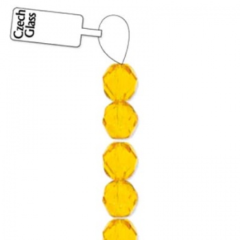 Mezzi Cristalli Preciosa Yellow Amber 4mm