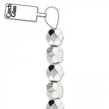 Mezzi Cristalli Preciosa Bright Silver 8mm