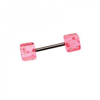 Piercing Barretta Acciaio con Dadi