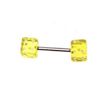 Piercing Barretta Acciaio con Dadi