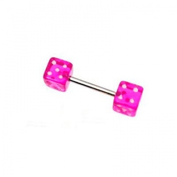 Piercing Barretta Acciaio con Dadi
