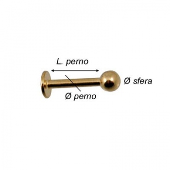 Piercing Labret Dorato