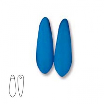 Perline Vetro Daghe 10x3mm Neon Turquoise