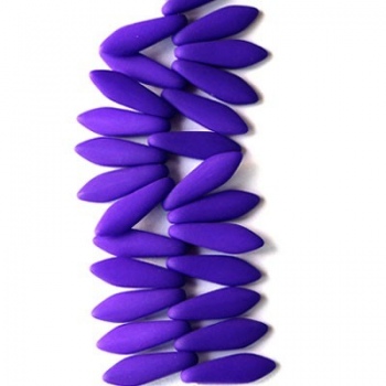 Perline Vetro Daghe 16x5mm Neon Orchidea