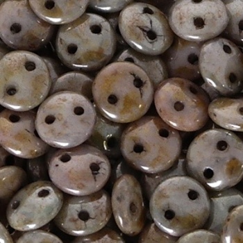 Perline Lentil Opaque Ultra Luster Green 6mm