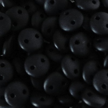 Perline Lentil Matte Jet 6mm