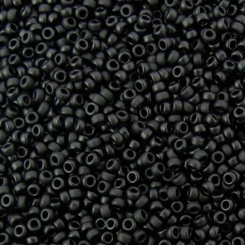 Perline Rocailles Miyuki 15/0 Matte Black