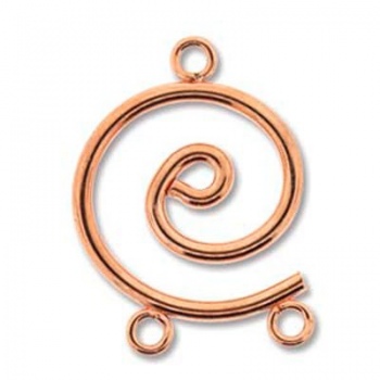 Chandelier Spirale Rame 24x17mm