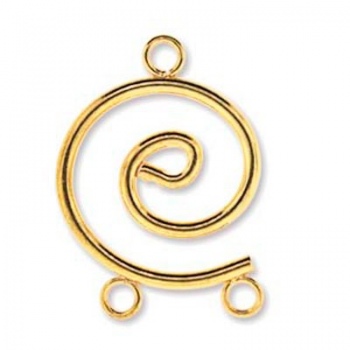 Chandelier Spirale Dorato 24x17mm