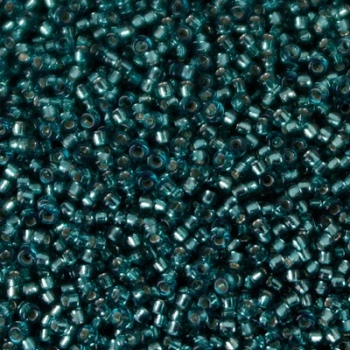 Perline Rocailles Miyuki 15/0 Silver Lined Teal
