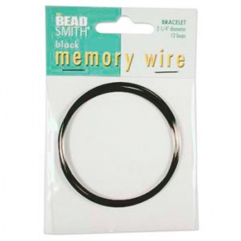 Bracciale Armonico Black Metal 54mm Diametro Filo 0,6mm (12 Giri )