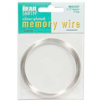 Bracciale Armonico Argentato 57mm Diametro Filo 0,6mm (12 Giri )