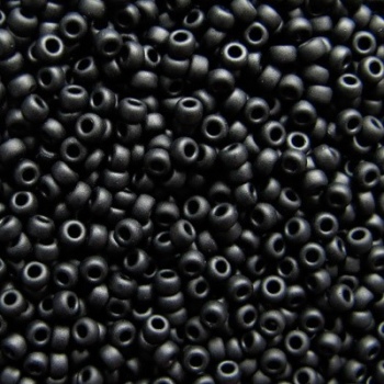 Perline Rocailles Miyuki 11/0 Matte Black