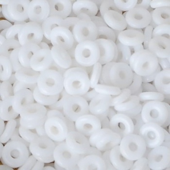 Perline O Bead 4mm Chalk White