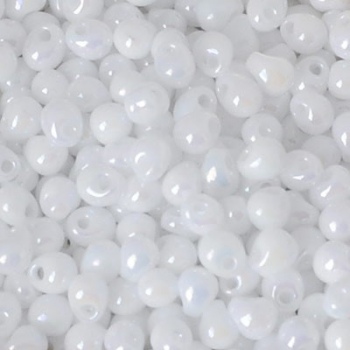 Perline Drops Miyuki 3,4mm White Pearl