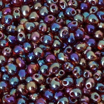 Perline Drops Miyuki 3,4mm Transparent Dark Amber AB