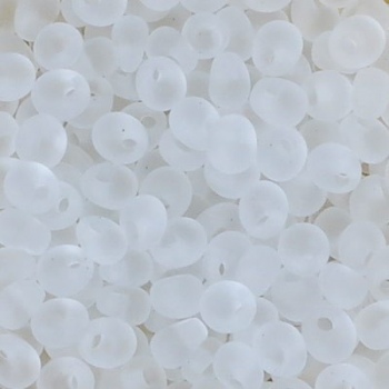 Perline Miyuki Magatama 4mm Matte Crystal