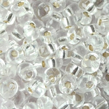 Perline Miyuki Magatama 4mm  Silver Lined Crystal