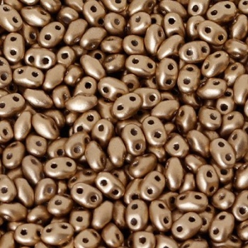 Perline Miniduo Crystal Bronze Pale Gold 4x2mm