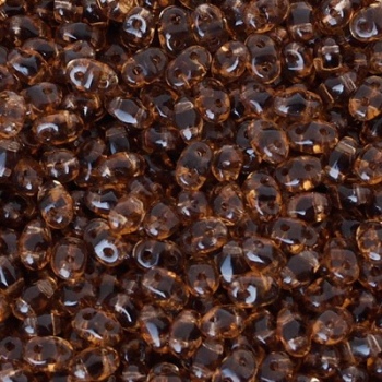 Perline Miniduo Smoked Topaz 4x2mm