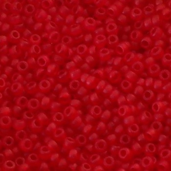 Perline Rocailles Miyuki 11/0 Matte Transparent Red