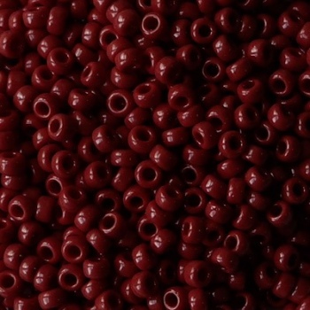 Perline Rocailles Miyuki 11/0 Opaque Chocolate Brown