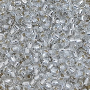 Perline Rocailles Miyuki 8/0 Silver Lined Crystal