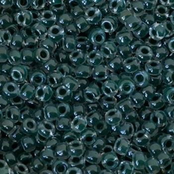 Perline Rocailles Miyuki 8/0 Forest Green Lined Crystal