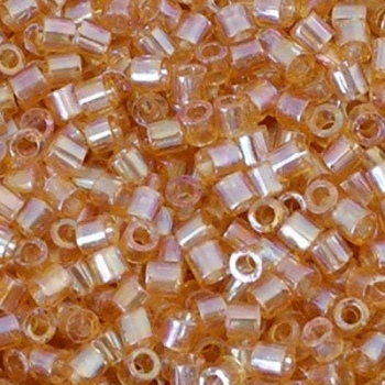 Perline Delica Miyuki 8/0 Transparent Light Amber AB