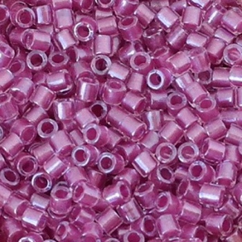 Perline Delica Miyuki 8/0 Color Lined Sparkle Rose Crystal