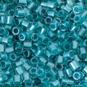 Perline Delica Miyuki 8/0  Lined Sparkle Crystal Turquoise