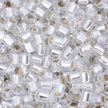 Perline Delica Miyuki 8/0 Silver Lined Crystal