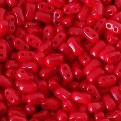 Perline Bi-Bo Beads 5.5x2.8mm Opaque Coral Red