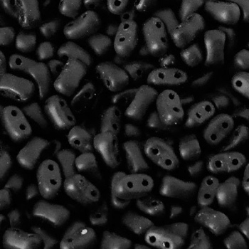 Perline Bi-Bo Beads 5.5x2.8mm Jet Matte