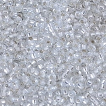 Perline Rocailles Miyuki 15/0 Silver Lined Crystal