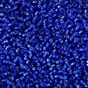 Perline Rocailles Miyuki 15/0 Silver Lined Saphire