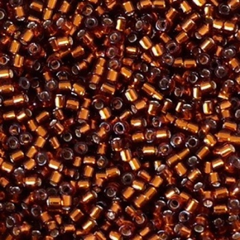 Perline Delica Miyuki 10/0 Silver Lined Amber