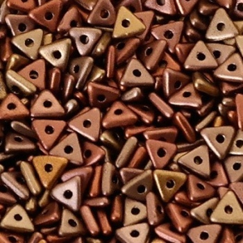 Perline Tri-Bead 4mm Metallic Mix