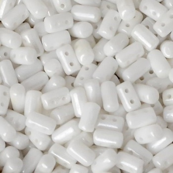 Perline Rulla 3x5mm White Lustre