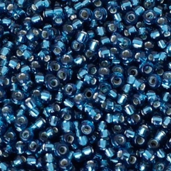 Perline Rocailles Miyuki 11/0 Silver Lined Blue Zircon