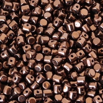 Perline Minos® par Puca®-Dark Bronze-3x2,5mm