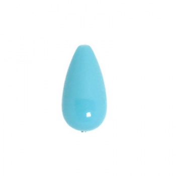 Goccia Plexi Turchese Chiaro 14x26mm