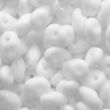 Perline Superduo 2.5x5mm Chalk